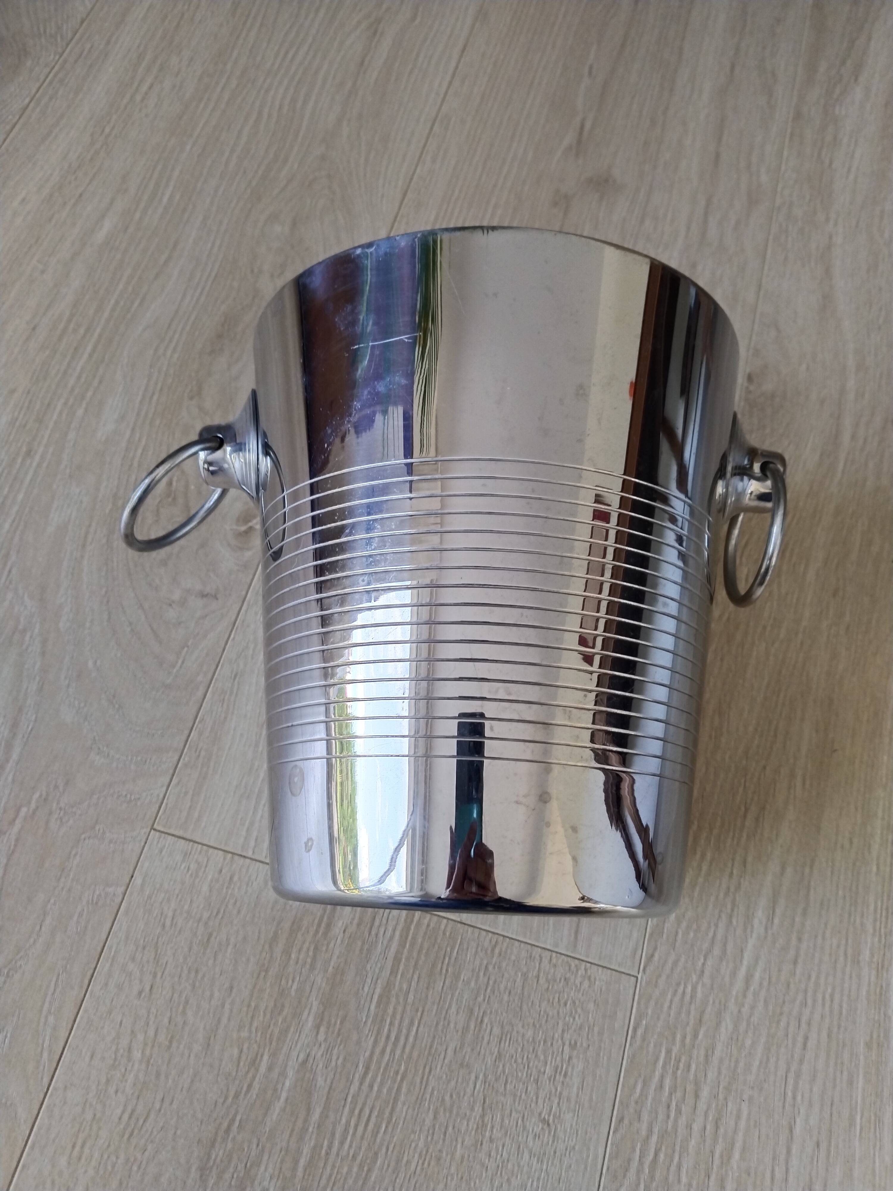 Stainless steel Champagne bucket Létang Rémy, ice bucket, cooler