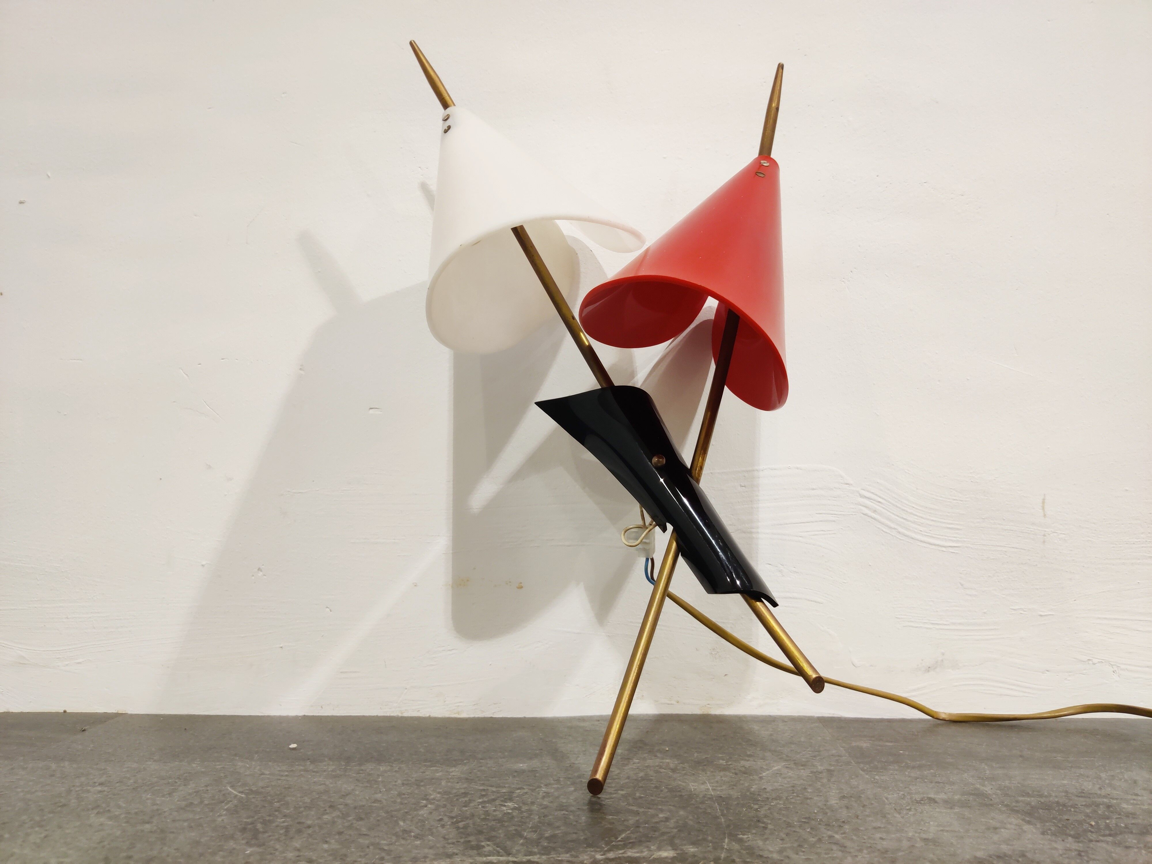 Mid century italian coloured wall light, 1950s