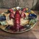 Portuguese Palissy plate depicting a lobster, 19th century