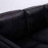 Leather Sofa produced by Hurup Møbelfabrik, Denmark 1970s.