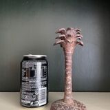 Pair of iron candle holders