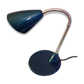 Desk lamp metal blue duck and chrome