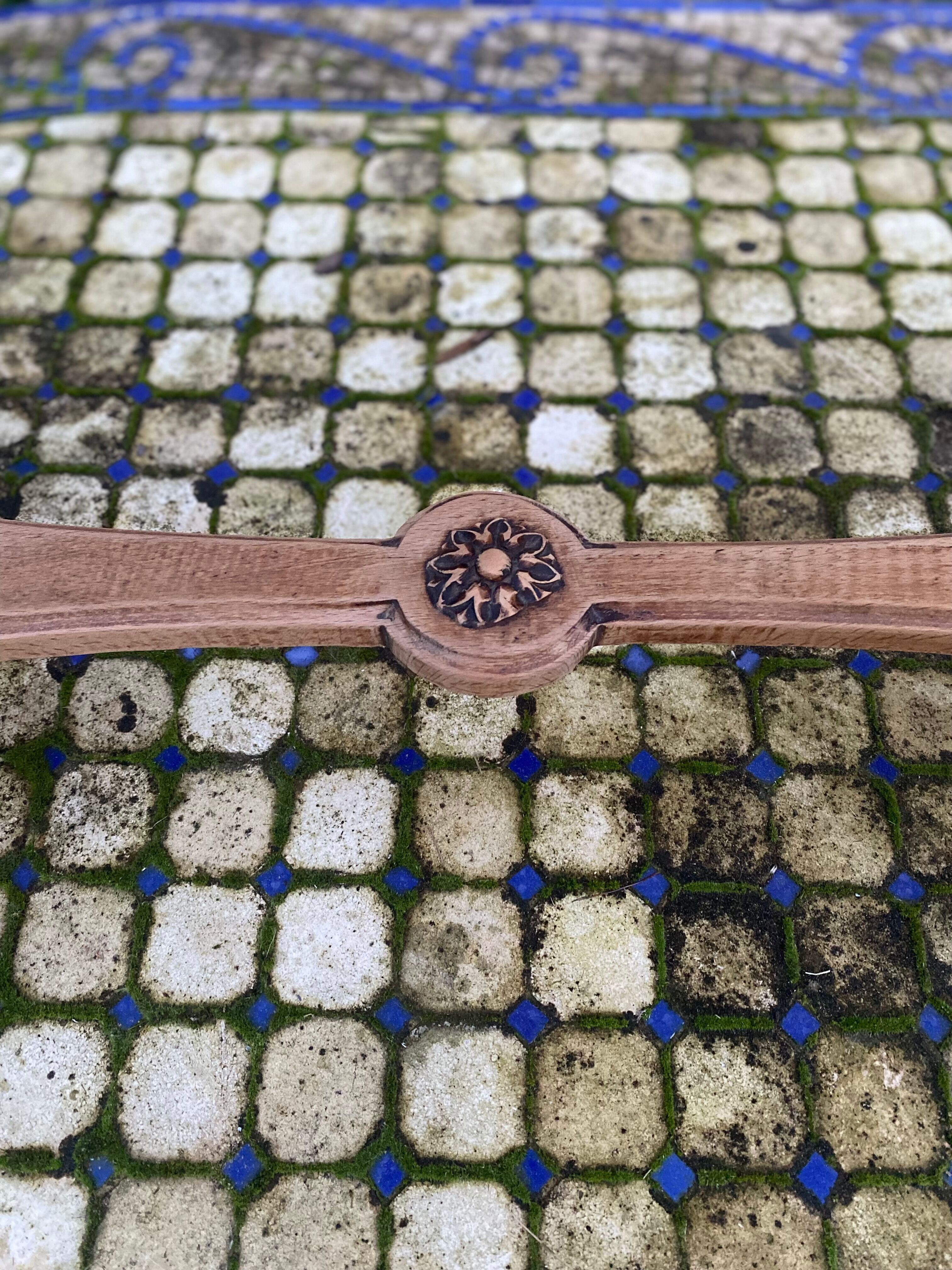 Old bench in Louis XVI style canning