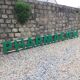 Sign green wood letters 'pharmacien'