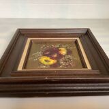Tableau bouquet de fleurs huile sur toile Rabaey