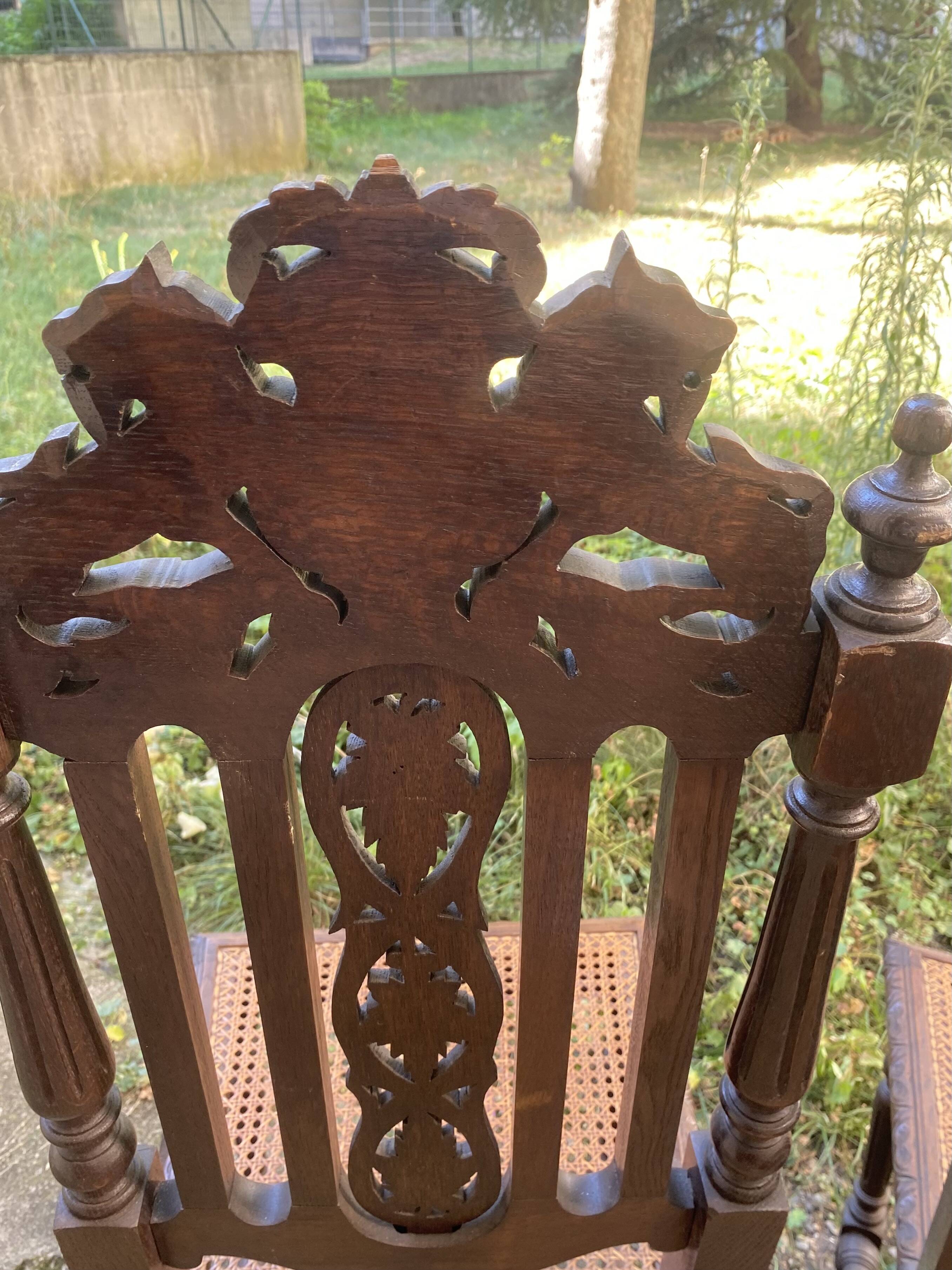 Antique chairs in the Henri II style