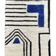 Moroccan Berber wool rug 210x300 cm – Modern black graphic rug