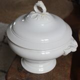 Pexonne FF iron earth white soup tureen