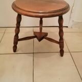Vintage wooden tripod stool