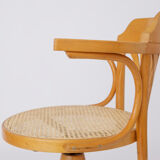 Thonet swivel armchair Beige Viennese braid