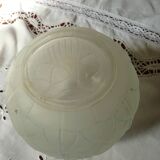 Glass ball vase press mold art deco period