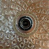 2 baladeuses suspensions en verre moulé vintage