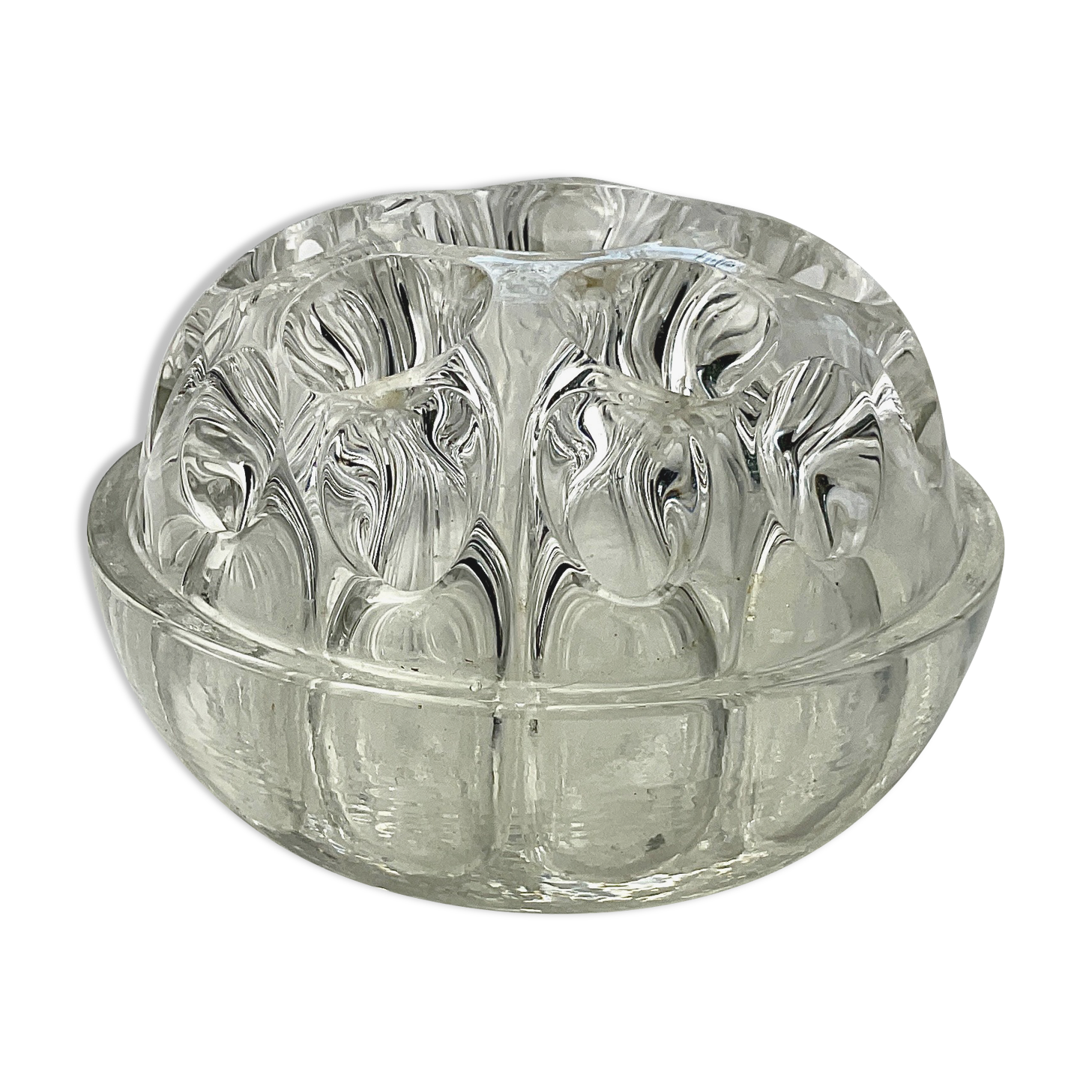 Vintage glass pencil holder