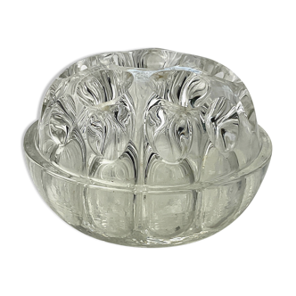 Vintage glass pencil holder