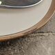Vintage 1970s PVC and faux leather wall mirror