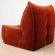 Vintage velvet armchair, 1970