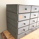 Furniture drawers patinated