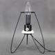 1960s Table Glass Lamp by Pokrok Zilina, Czechoslovakia