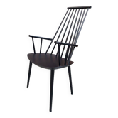 "Hay" armchair in blackened wood