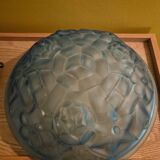 Art Deco ceiling light in pressed glass signed Degué – Ø 35 cm