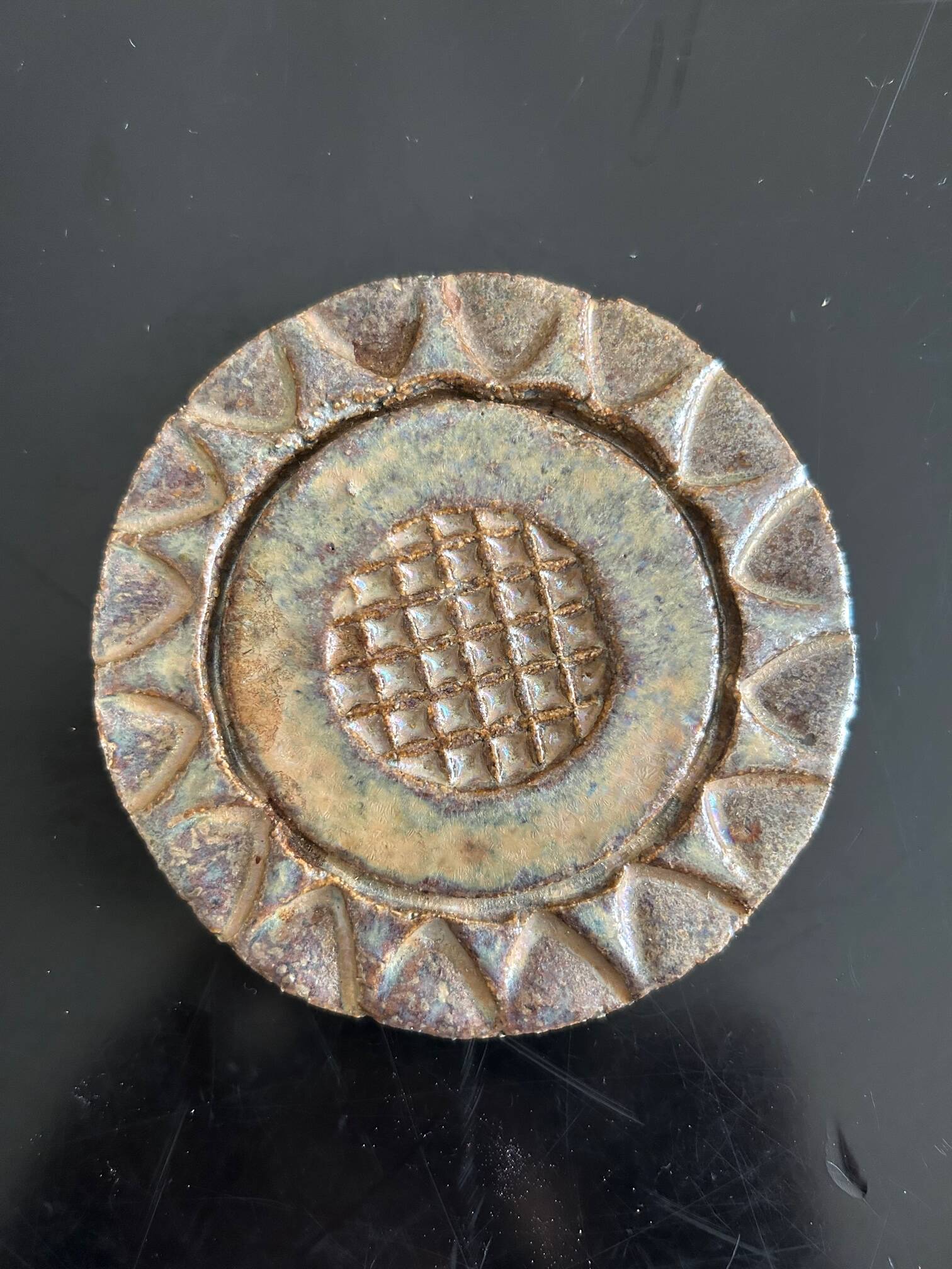 stoneware trivet 1970