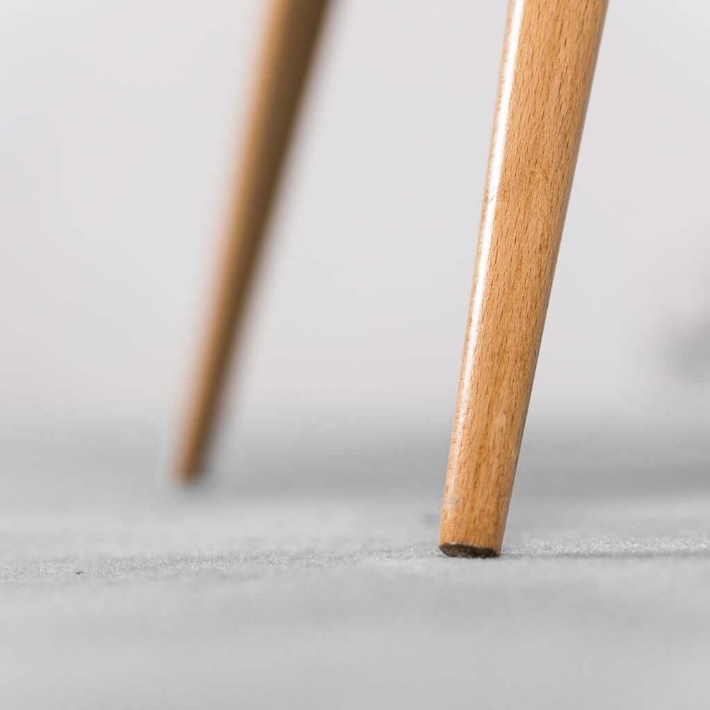 Circular armchair in 60s velvet vintage modern