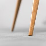 Circular armchair in 60s velvet vintage modern