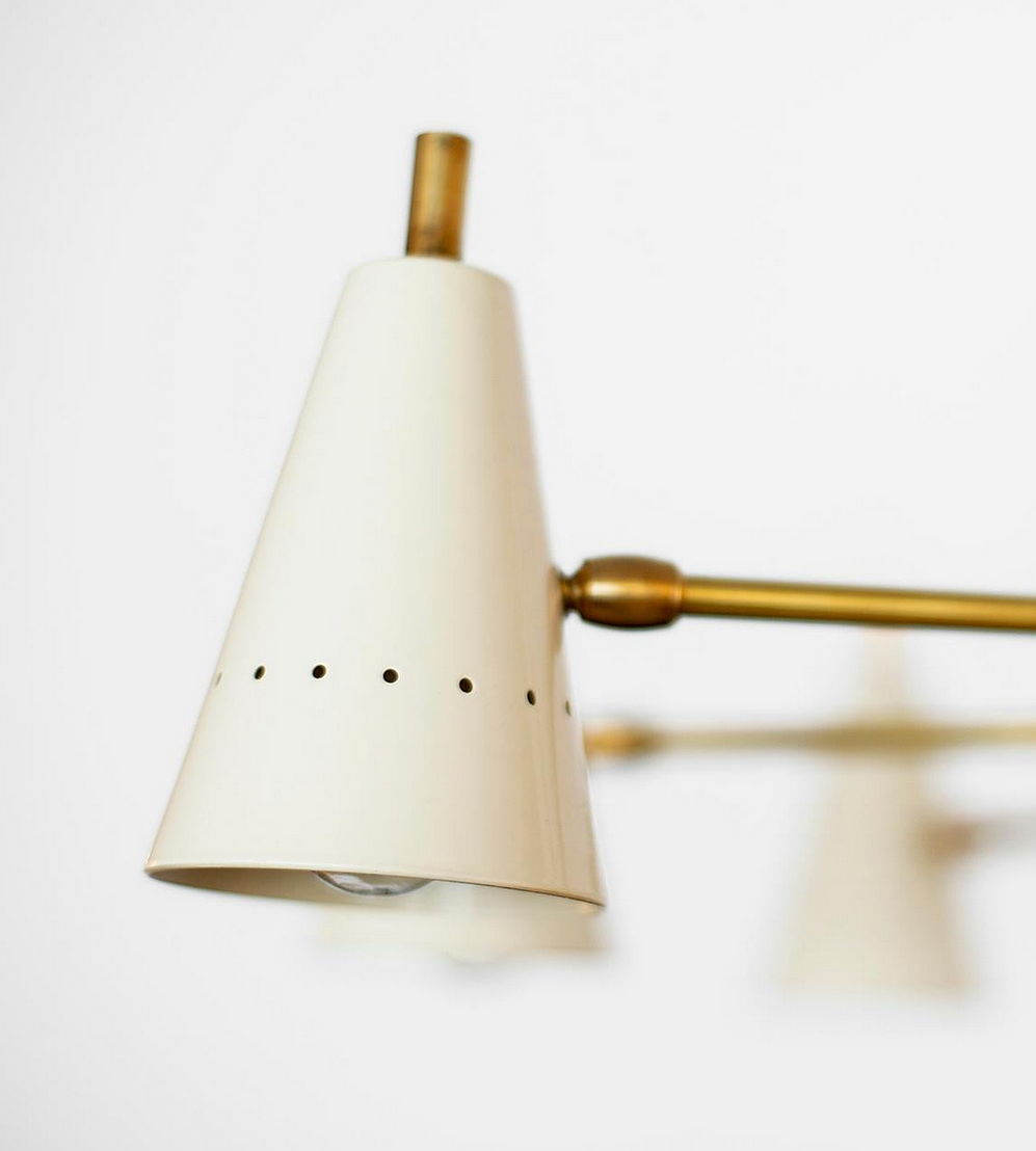 Lustre asymétrique sputnik blanc