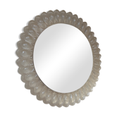 Miroir rond fleur - 64cm