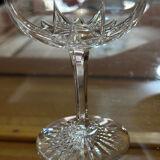 20 Crystal Champagne Coupes by Baccarat, Éperon model, before 1936.