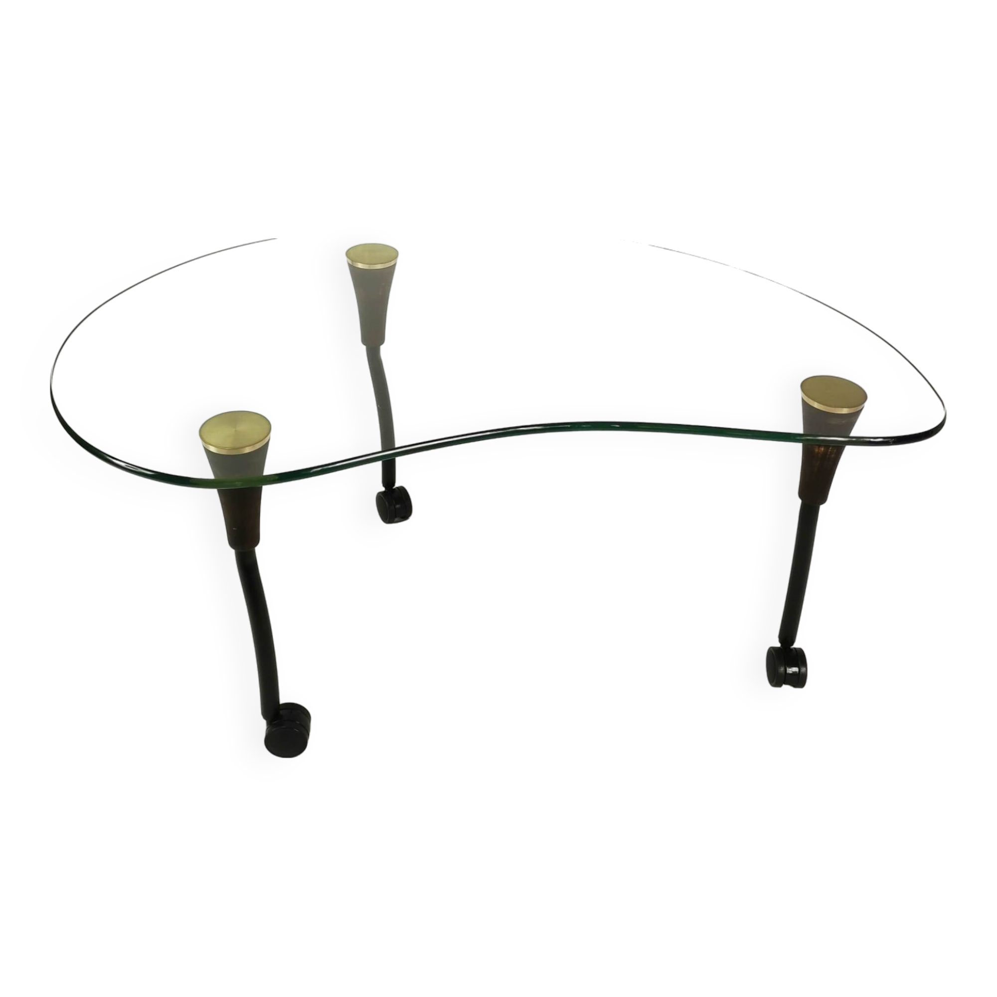 Postmodern, kidney coffee table, Germany, 1980s.