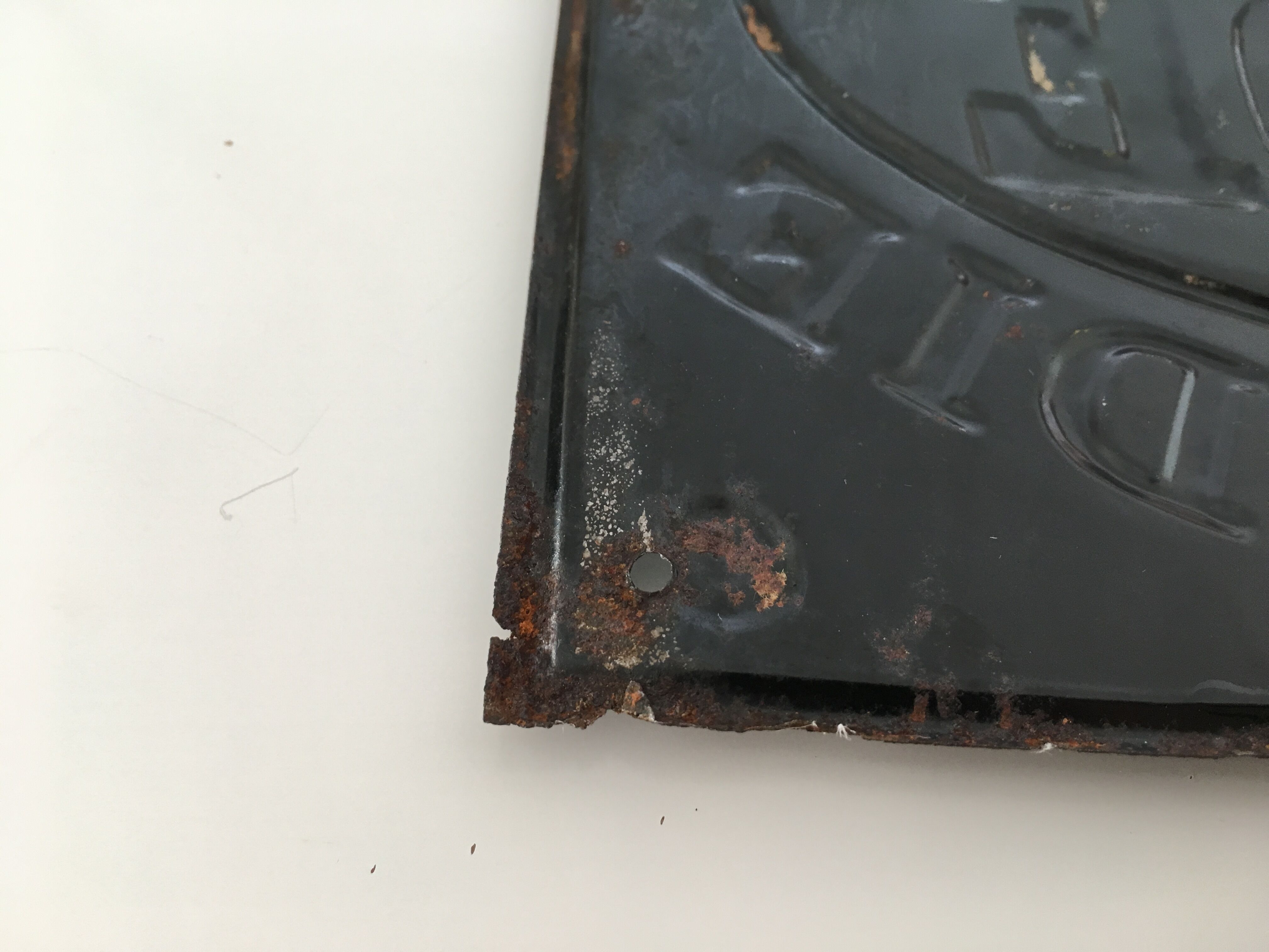 Antique enamelled plate 1900