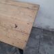 Table de ferme ancienne patiné noir -1m30