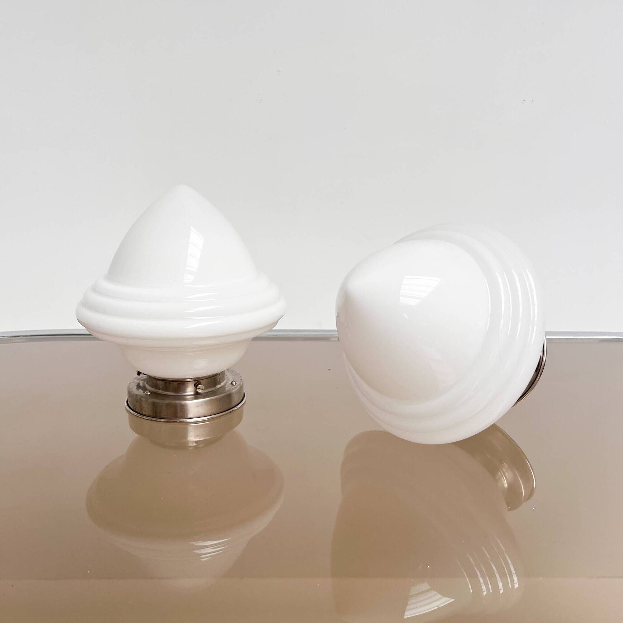 Set of 2 Art Deco Acorn lamps by GISO/Gispen, 1930s