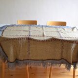 Vintage handmade pure wool blanket blanket