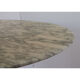 Roche Bobois oval table in marble and aluminum 1970