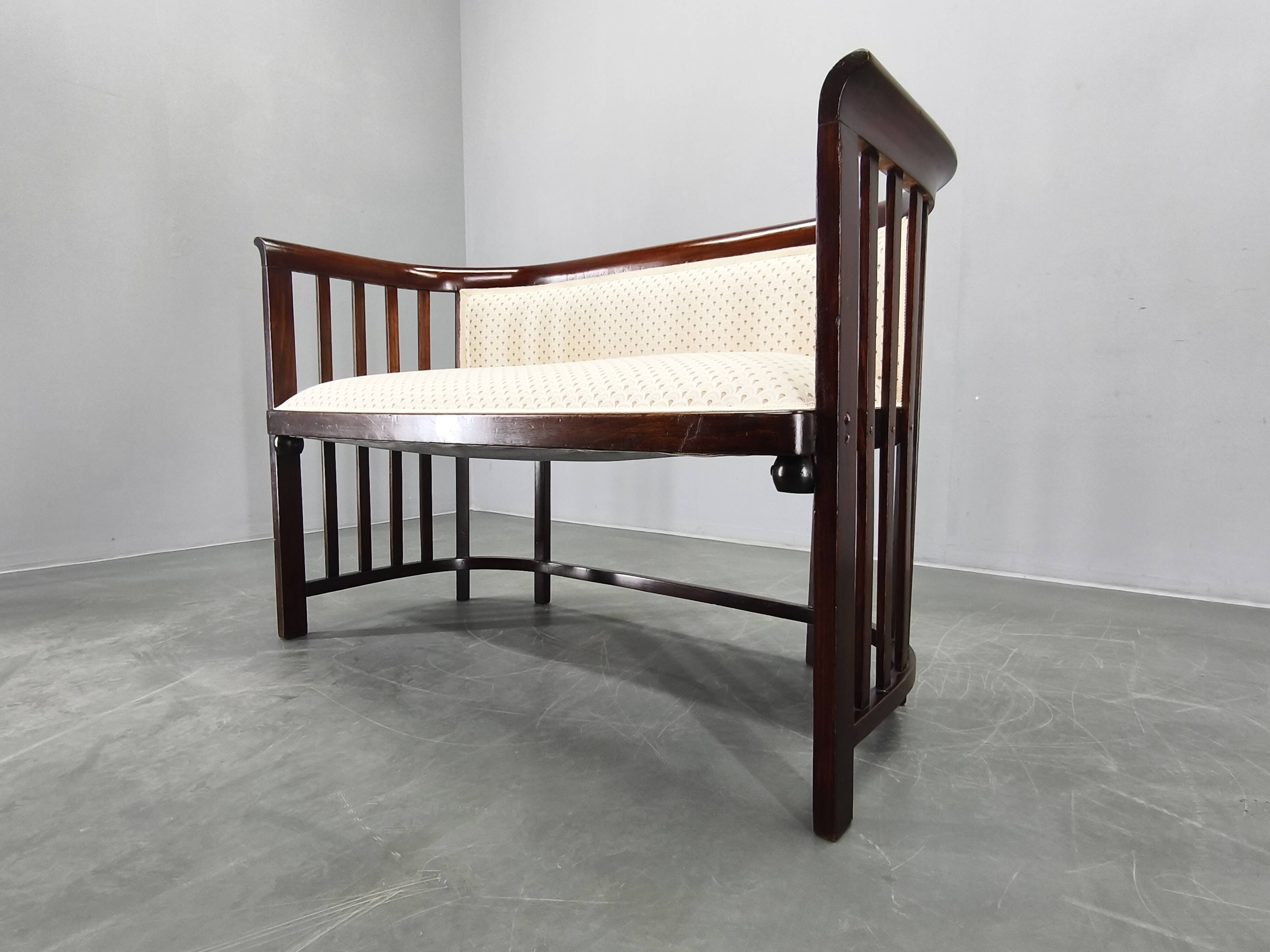 Josef Hoffmann Attributed Beech Sofa, Vienna Secession, 1920s