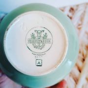 Pot à lait et sucrier vert amande vintage Villeroy et Boch