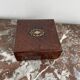 Jewelry box, Napoleon III, nineteenth century, cedar magnifying glass, rosewood, brass