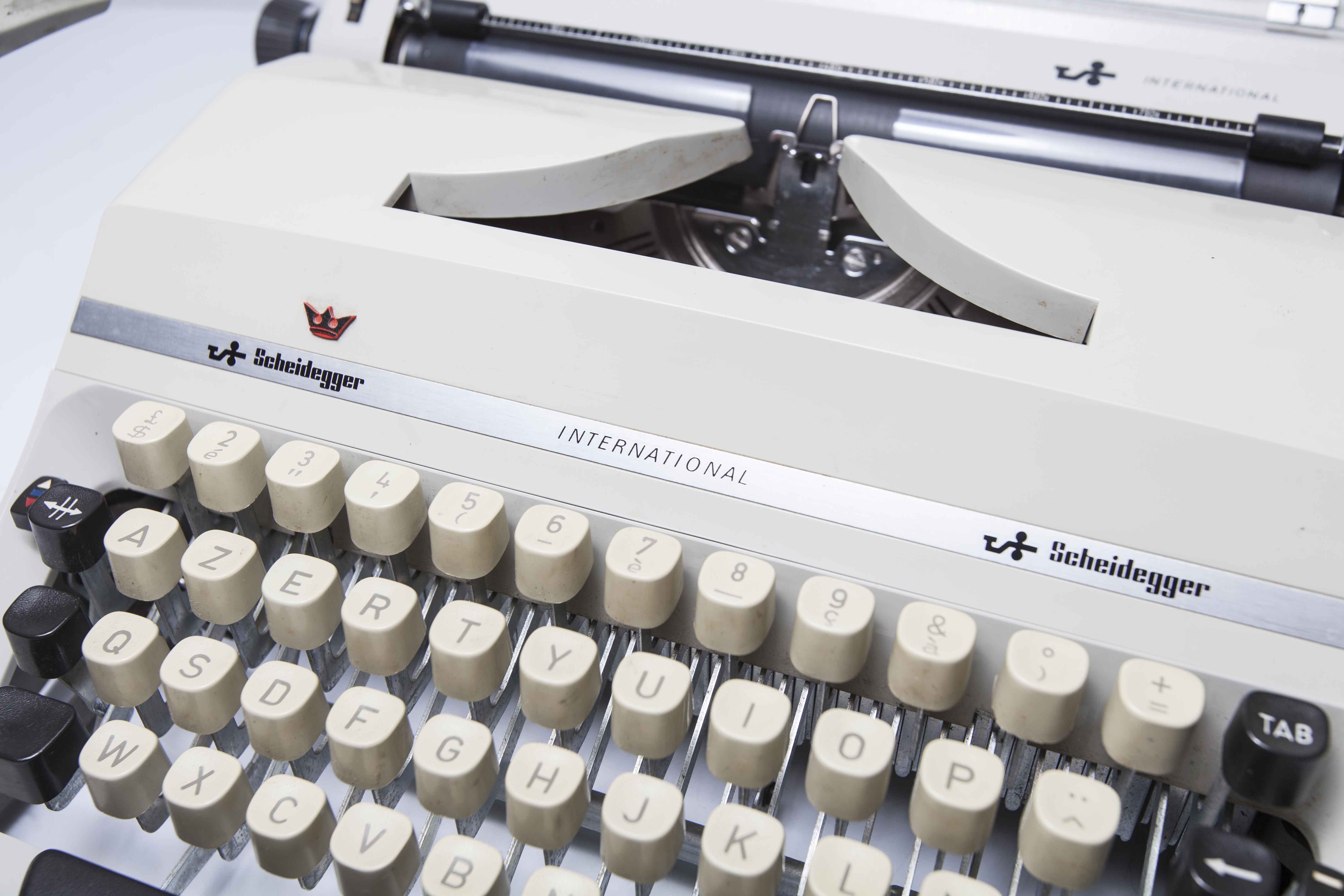 Revised Scheidegger International typewriter