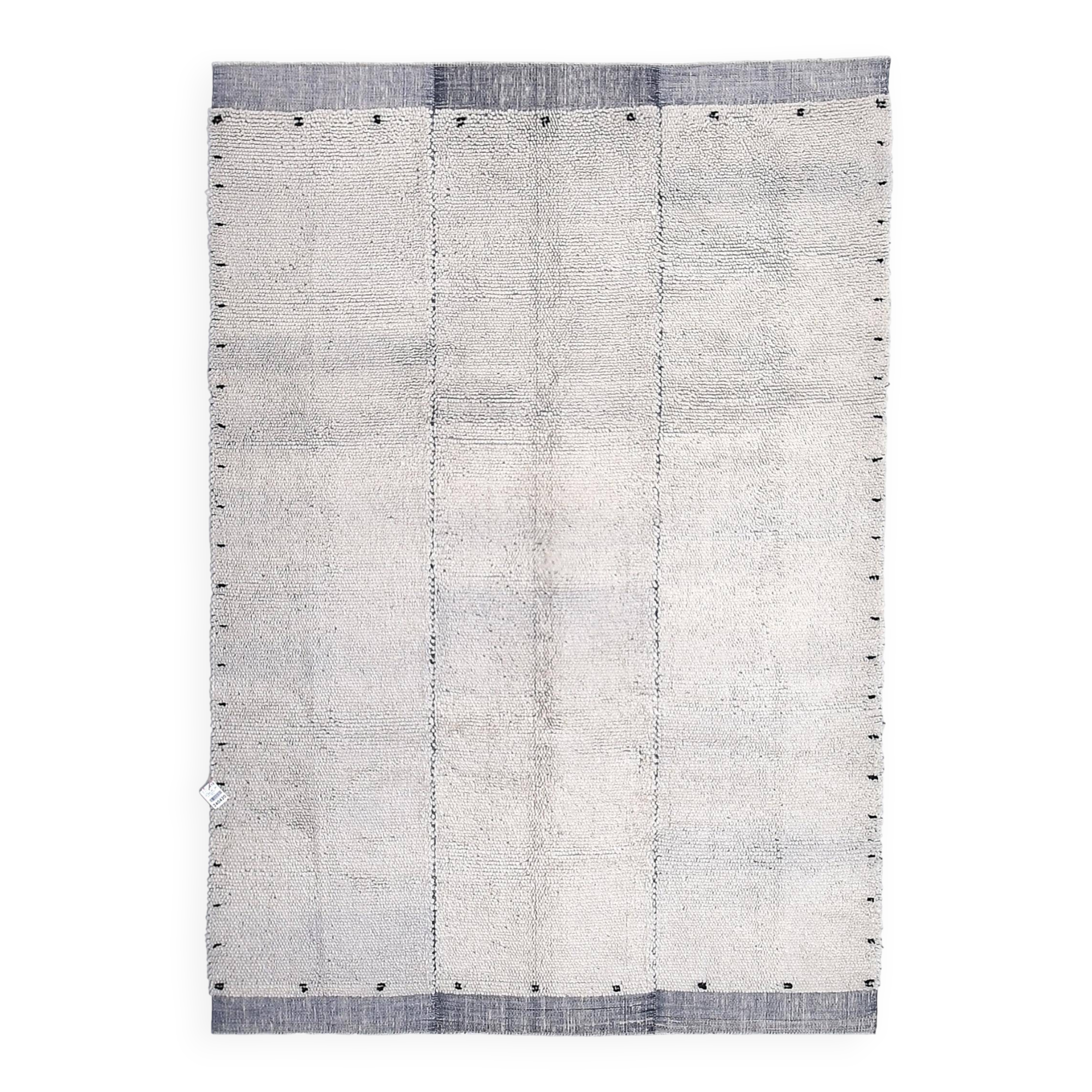 blue wool maroccan style large rug, 300x200 cm wool blue rug