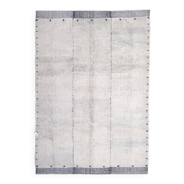 blue wool maroccan style large rug, 300x200 cm wool blue rug
