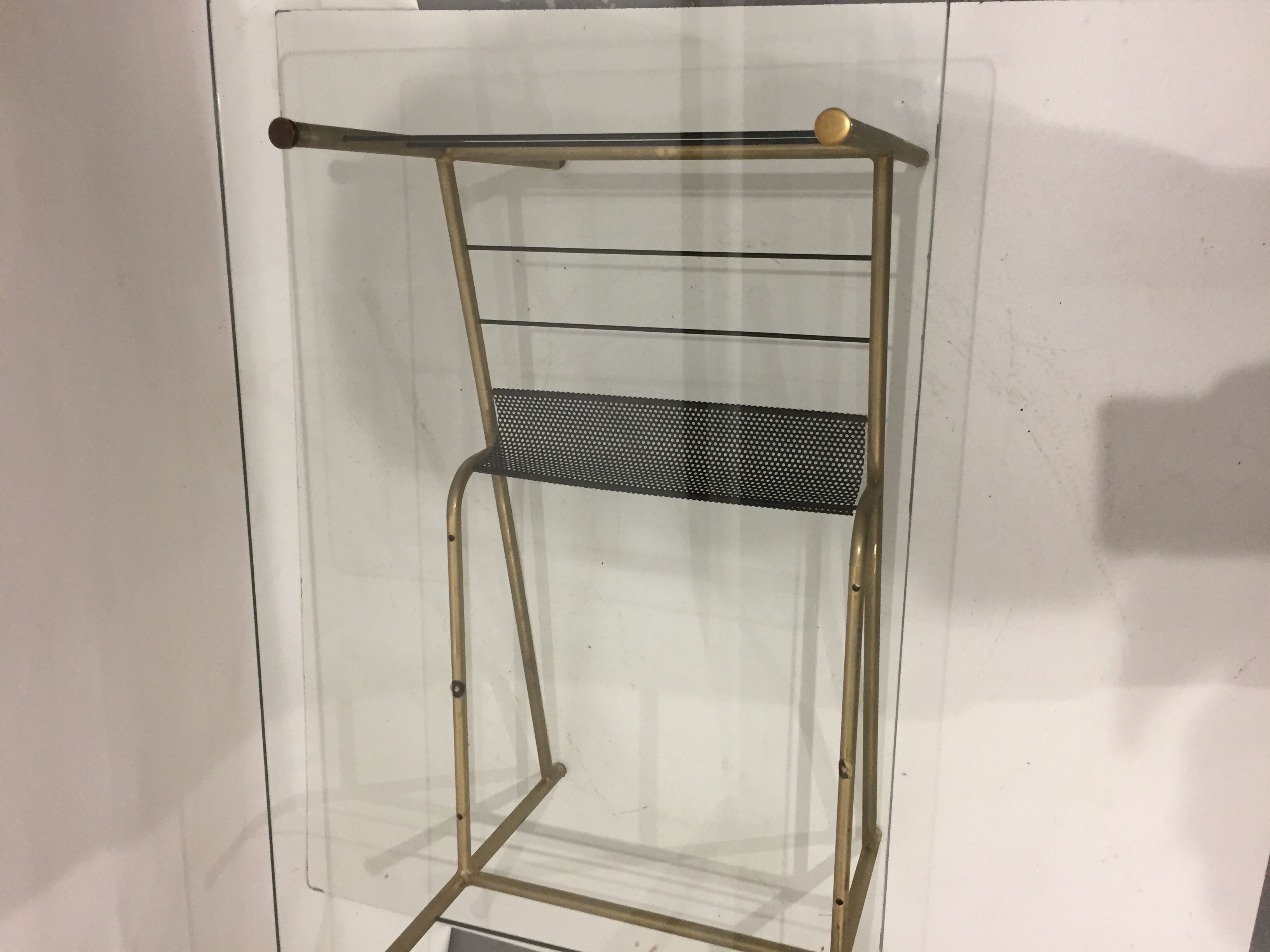 Modernist glass coffee table