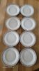 8 antique flat plates from Sté Céramique Maestricht