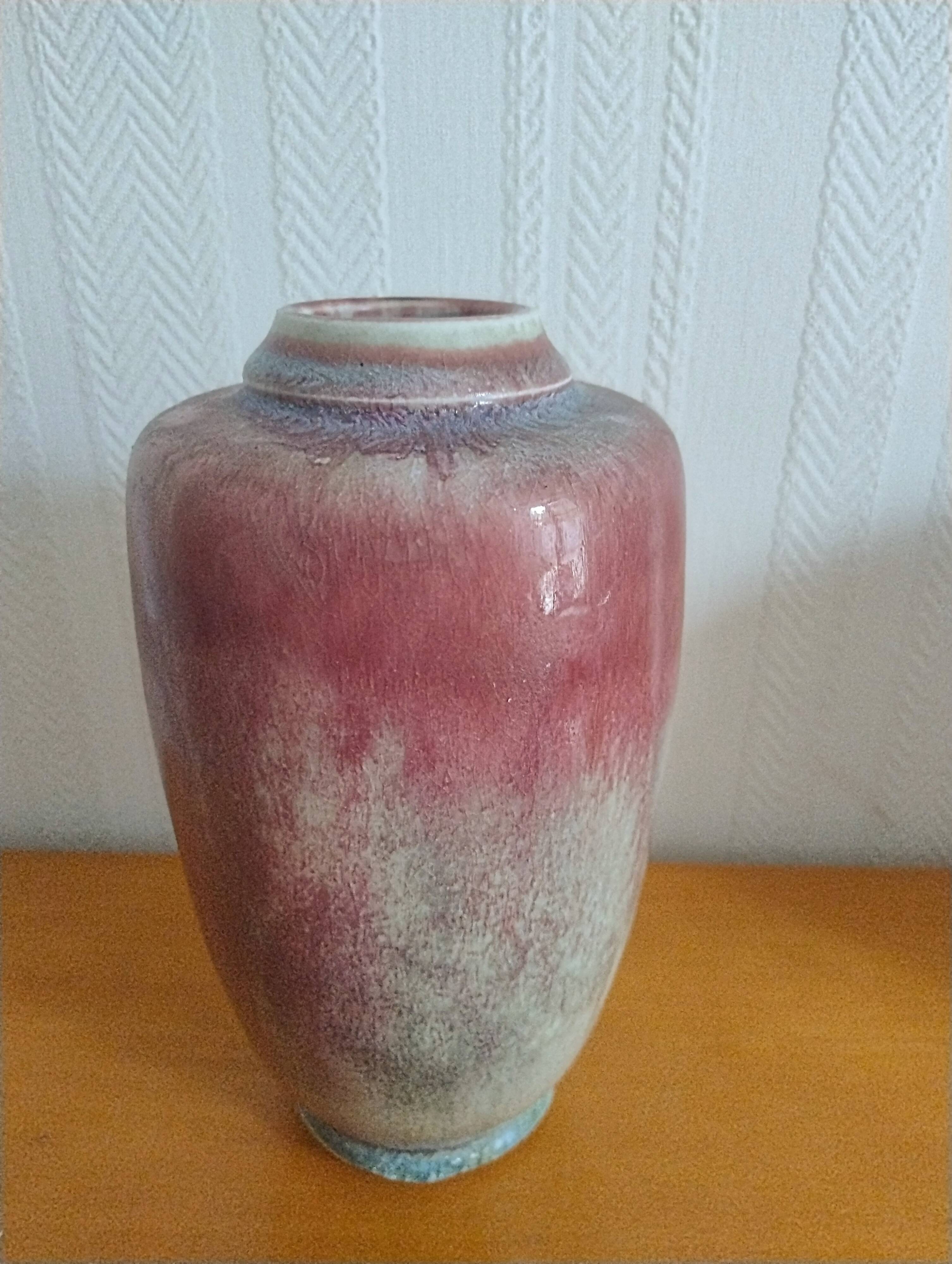 Michel Lanos vase signed
