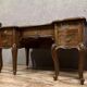 Curved Provençal Louis XV style desk in carved walnut circa 1880