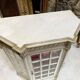 Napoleon III Period Display Cabinet in Painted Wood with Beveled Tiles in Louis XVI Style