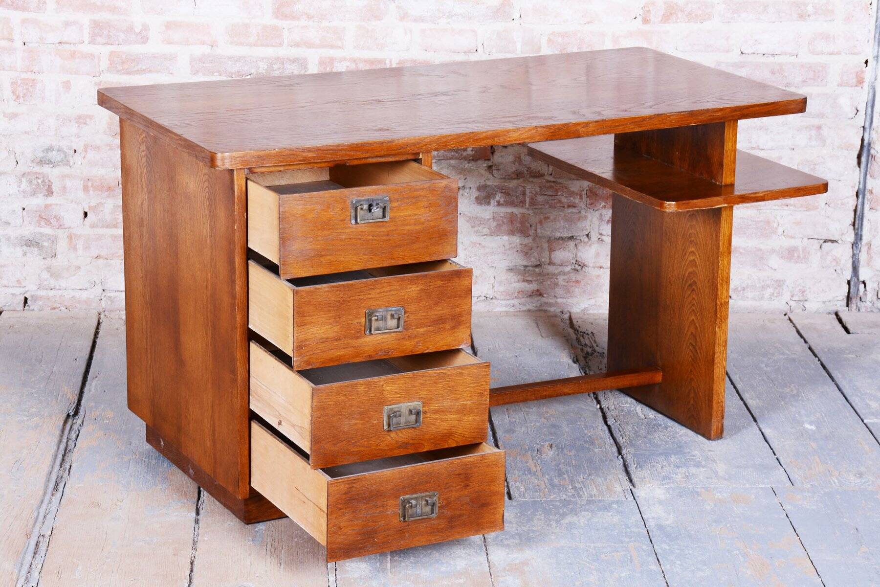 Art Deco Writing Desk by J. Halabala for Up Zavody, 1930s