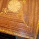 Edwardian burr walnut revolving bookcase with Sheraton inlays circa 1900