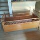 Vintage rattan wooden bed for children